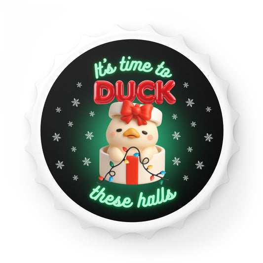 Christmas Duck Bottle Opener Kitchen Refrigerator Magnet