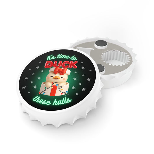 Christmas Duck Bottle Opener Kitchen Refrigerator Magnet