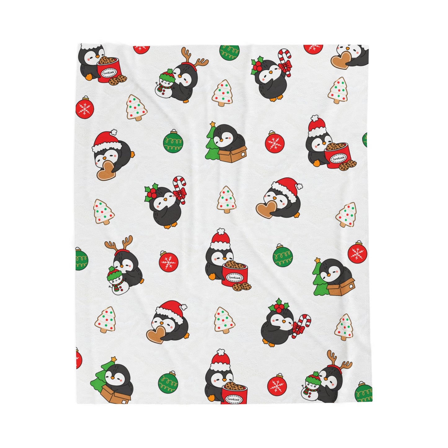 Christmas Penguin Plush Blanket for Cozy Holidays